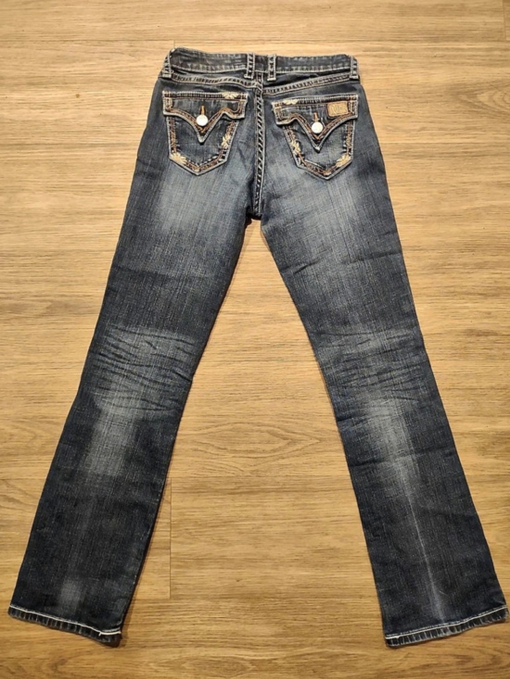 Rock47s By Wrangler Boot Cut Jeans Blue Waist 27 X 32